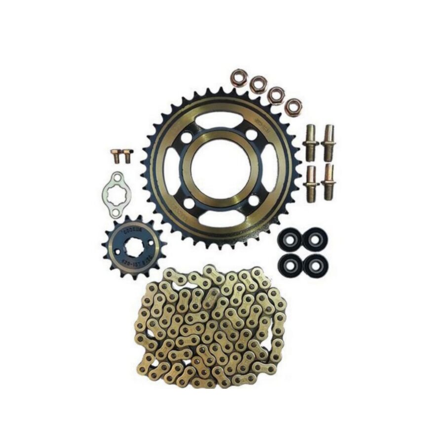 CG200 chain sprocket set (Toggood) (Kokma) ست دنده زنجیر CG200 (38/15) با پیچ و مهره و لاستیک ضربه گیر (توگود) (کوکما) - Image 1