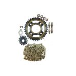 ست دنده زنجیر CGL سی جی ال 108 دانه (38/15) با پیچ و مهره و بوش توپی (توگود) با کد فنی (T-08-008) (کوکما)