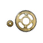 دنده عقب و جلو اچ ال ایکس REAR SPROCKET HLX 46-14T TVS با کد فنی (T-07-002) (کوکما)