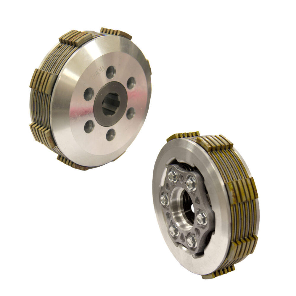 311131035692d593b567f9580644064 چهار شاخ کلاج کامل آهنی با صفحه کلاج 6 پیچ قدرتی (CLUTCH HUB ASSY CG200 HEAVY DUTY) با کد فنی (T-05-003) (کوکما) - تصویر 1