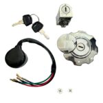 سری سوییچ مشکی و استیل هوندا 125 با کد فنی (B-02-002) (کوکما)