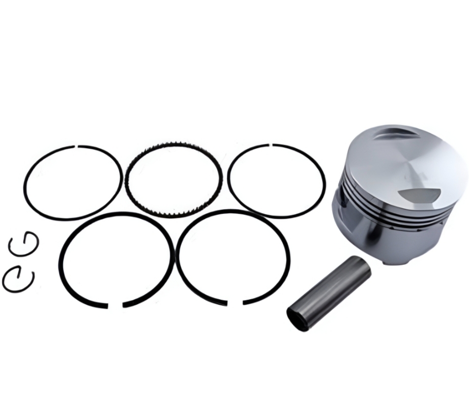 Ring and piston with metal box 125_125 (Rapido) CG.CDI رینگ و پیستون با جعبه فلزی 125-125 با رینگ RIK (راپیدو) CG/CDI - Image 1