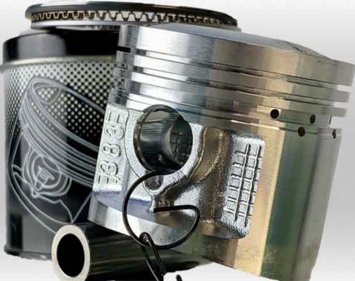 Ring and piston with metal box 125_150 (Rapido) CG.CDI رینگ و پیستون با جعبه فلزی150-125 با رینگ RIK (راپیدو) CG/CDI - Image 1