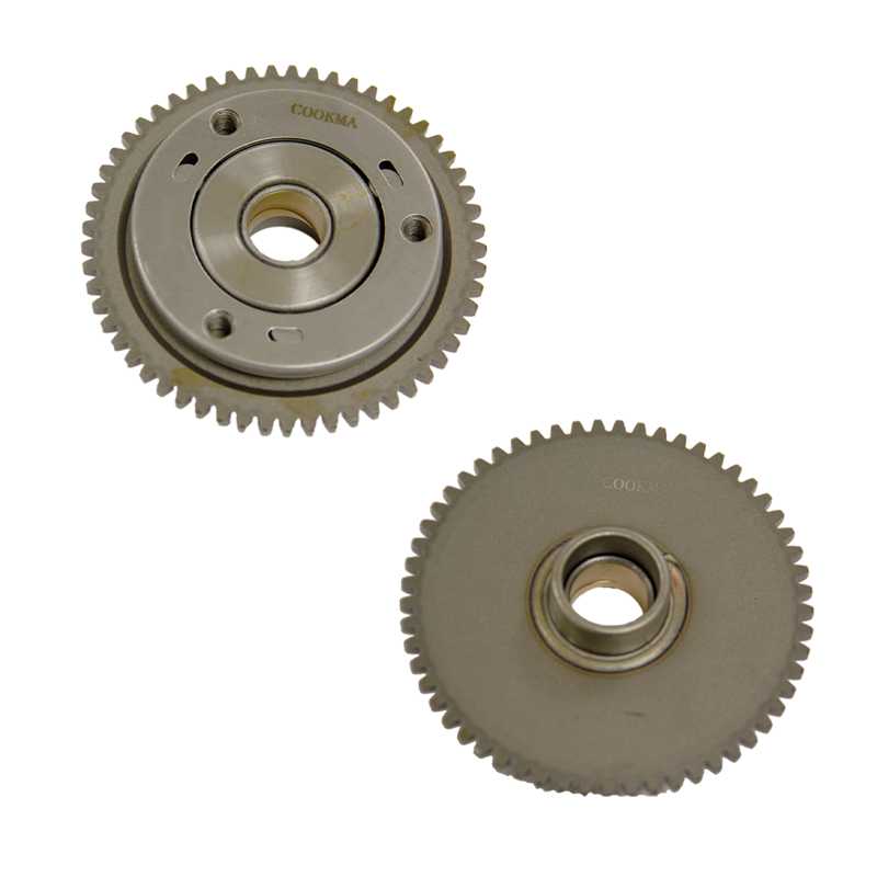 Start gear with 3 bullet bearings (Kokma) دنده استارت با بلبرینگ 3 ساچمه با کد فنی (E-21-010) (کوکما) - تصویر 1