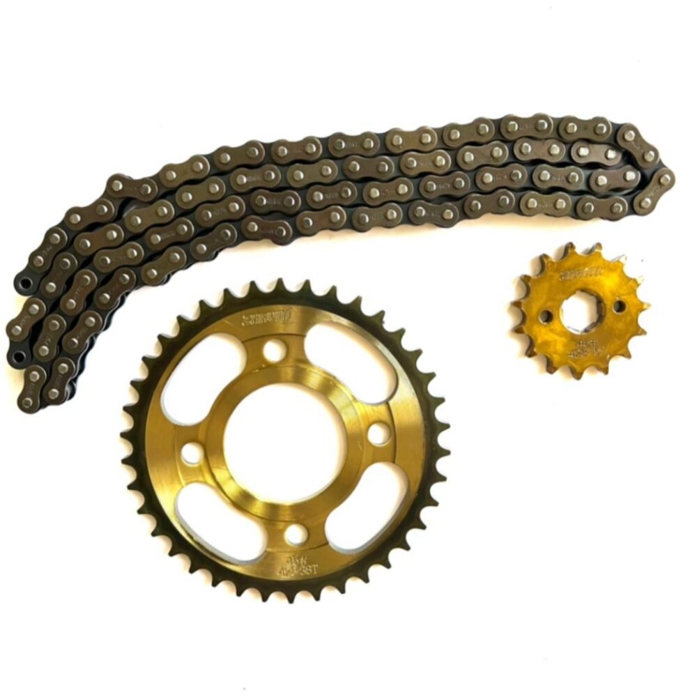 Lyon 3-piece 200-16T H-chainring set ست دنده زنجیر H طلایی 3 تکه 200-16T لیون - Image 1