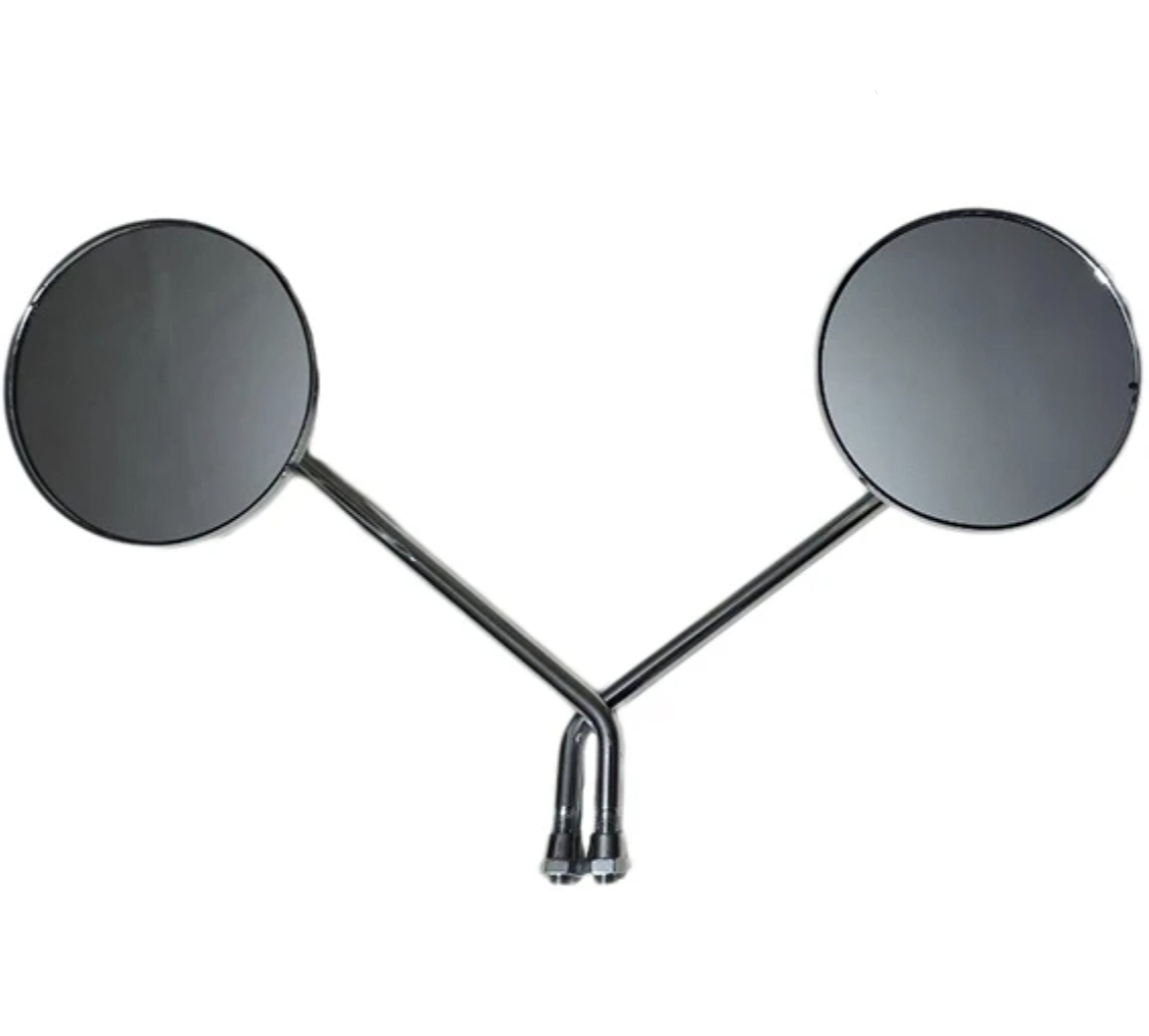 Large KH circular steel mirror آینه گرد استیل بزرگ کی اچ - Image 1